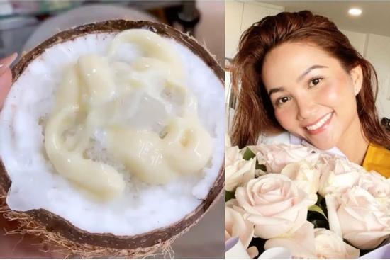 Dừa sáp dầm sữa - món tráng miệng đắt tiền của H'Hen Niê