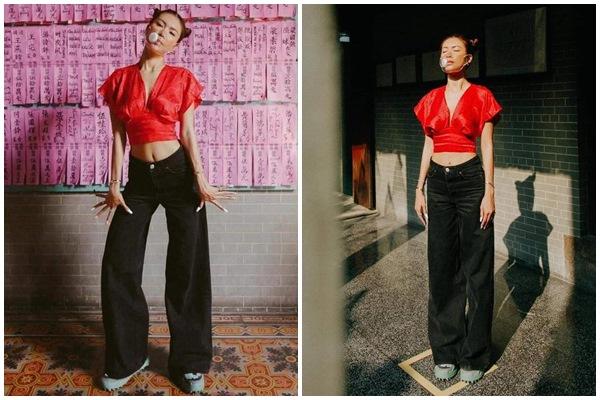 Minh Tú lên tiếng về màn lên đồ hở hang đi lễ chùa đầu năm-7