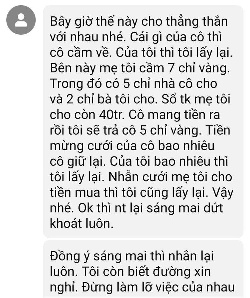 Ly hôn sau 11 tháng chung sống, chồng rạch ròi đòi lại tiền mừng cưới gây tranh cãi-2