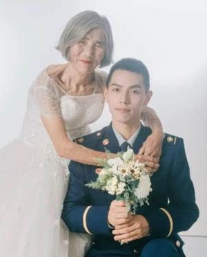 Xôn xao ảnh cưới trâu già gặm cỏ non của cặp đôi lệch nhau 61 tuổi-1