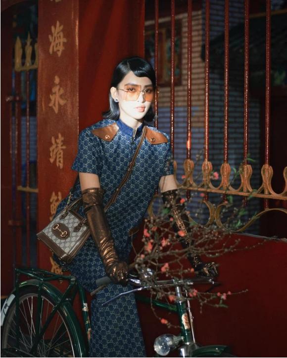 Đụng nguyên cây Gucci với Khánh Linh đã đành, Tiểu Vy còn xào lại luôn concept bộ ảnh?-1