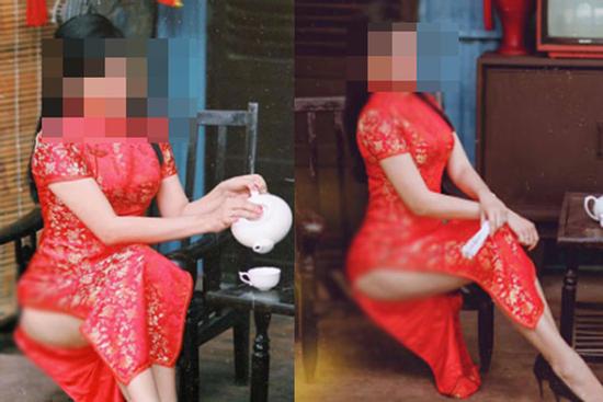 Người phụ nữ lớn tuổi khoe ảnh đón xuân lộ nguyên vòng 3 phản cảm