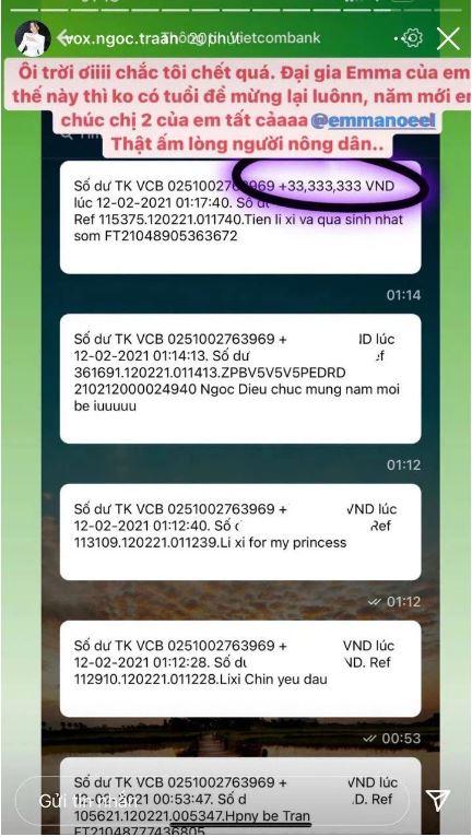 Kiểm kê lì xì: Ái nữ Bắc Ninh khoe chồng cho 222 triệu, rich kid RMIT được 50 triệu-3