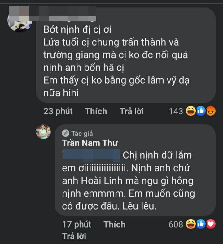 Phản ứng bất ngờ của Nam Thư khi bị nói nịnh bợ Hoài Linh-3