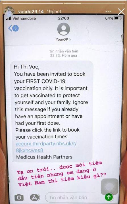 Nàng WAG Việt bất ngờ được tiêm vaccine Covid-19 lượt đầu tiên ở Anh-2