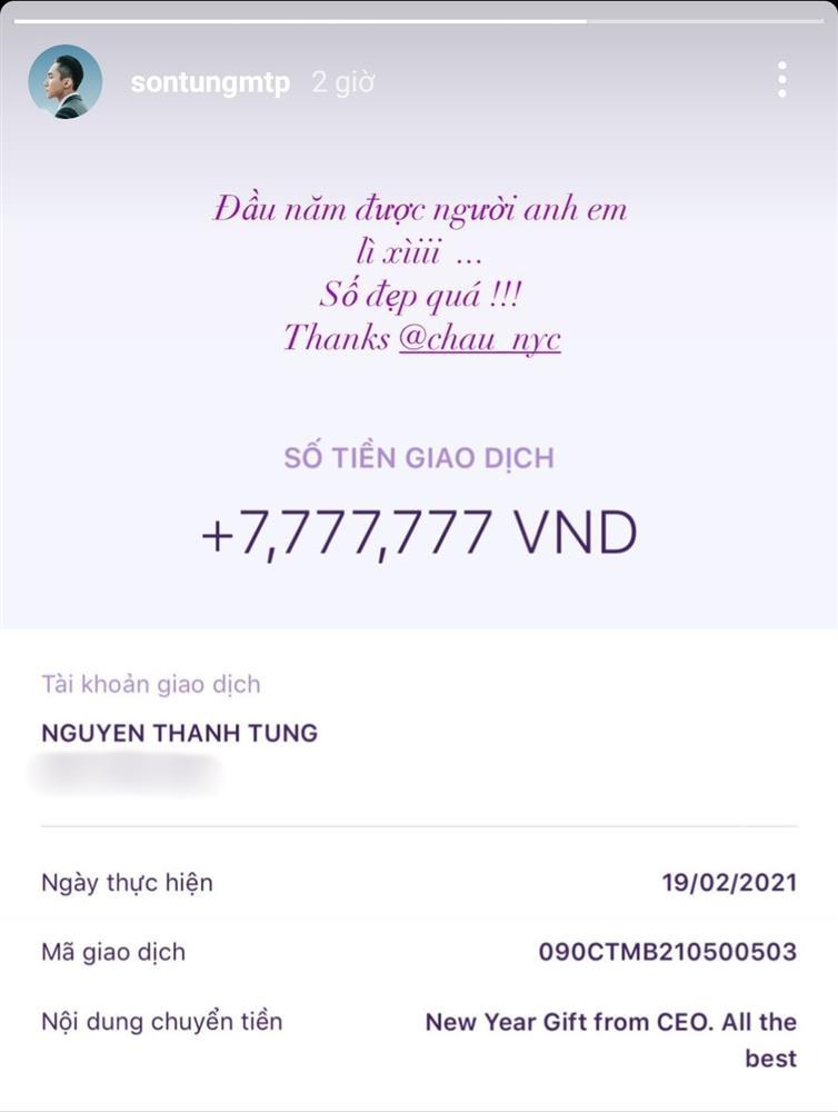 Sơn Tùng lộ tài khoản ngân hàng, fan liên tiếp chuyển tiền mừng Sếp uống trà xanh-1