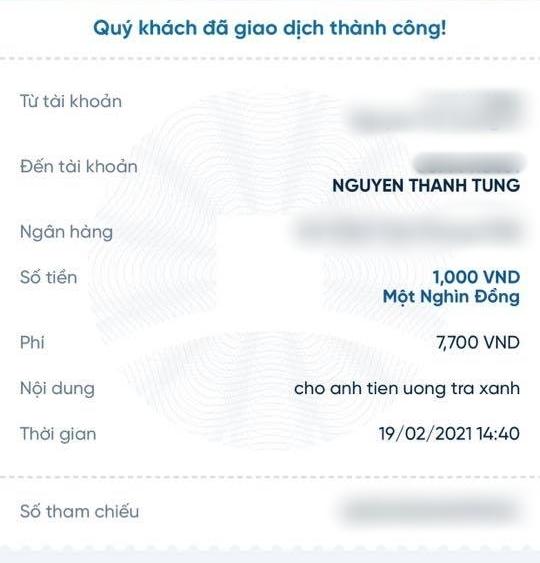 Sơn Tùng lộ tài khoản ngân hàng, fan liên tiếp chuyển tiền mừng Sếp uống trà xanh-3