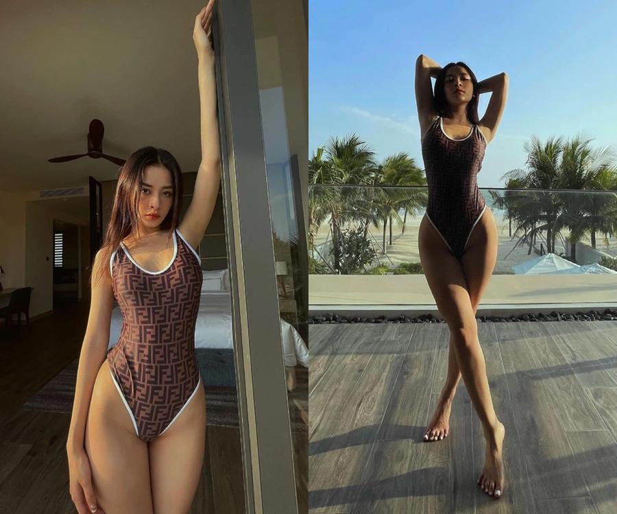 Dù đây không phải bikini hai mảnh nhưng nó vẫn giúp Chi Pu khoe được hết những đường cong trên cơ thể và cũng hợp với phong cách dạo gần đây của cô. Chà! Đầu xuân năm mới mà Chi Pu chơi gắt quá, dự là năm nay cô sẽ còn bùng nổ hơn nữa cho mà xem.