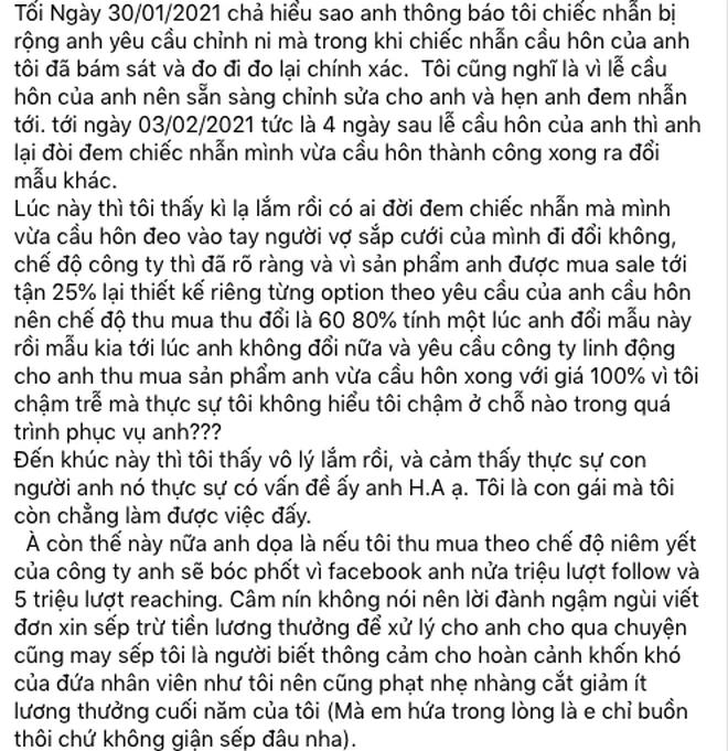 Diễn viên H.A bị tố lật kèo mua nhẫn cầu hôn: Dân mạng réo Huỳnh Anh-2