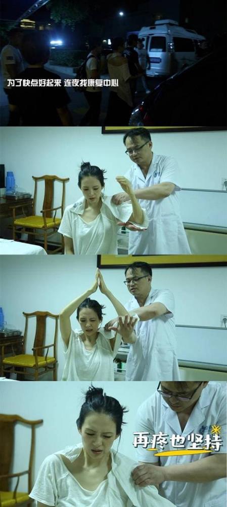 Chương Tử Di bật khóc vì cú ngã mạnh chấn thương trên phim trường-4