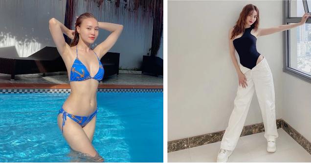 Chưa cần ai bóc, Lan Ngọc tự tung ảnh dìm vòng eo 54cm nay đã có bé mỡ-3