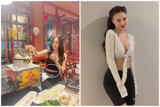 Chưa cần ai bóc, Lan Ngọc tự tung ảnh dìm vòng eo 54cm nay đã có 'bé mỡ'