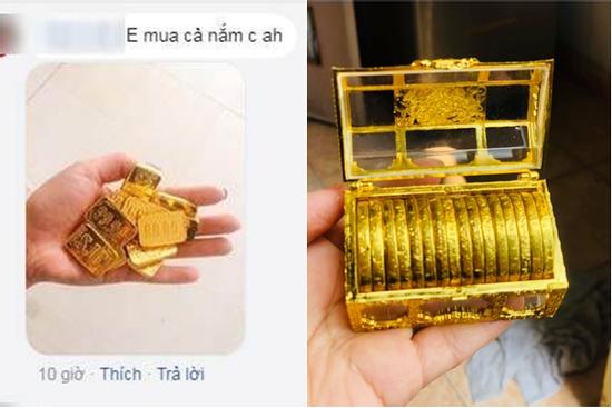 Chết cười cõi mạng khoe sắm vàng 'cực phẩm' sau ngày Vía Thần Tài