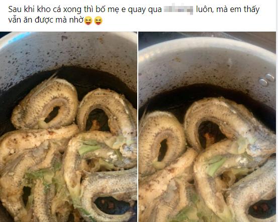 Khoe ảnh nồi cá kho nguyên bản, cô gái khiến mẹ muốn đuổi ra khỏi nhà-1