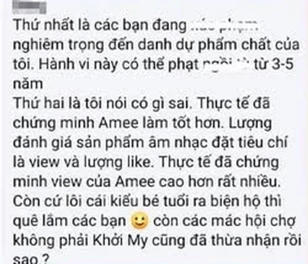 Khởi My bị so sánh với Amee, netizen phẫn nộ: Thời Khởi My nổi tiếng, Amee đang học lớp 2-2