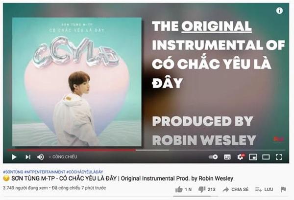 Chủ tài khoản GC vào tận video tố Sơn Tùng đạo nhạc Có Chắc Yêu Là Đây-1