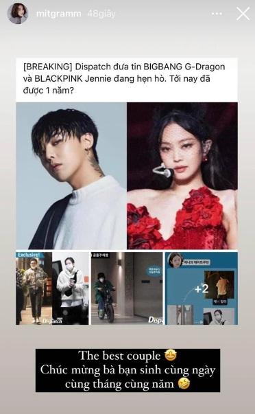 Sao Vbiz rần rần vì tin G-Dragon và Jennie hẹn hò: Huyền My - Tóc Tiên xỉu ngang xỉu dọc-3