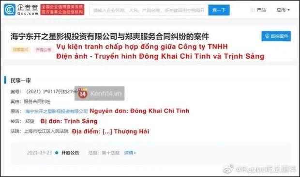 Trịnh Sảng chính thức bị công ty sản xuất Người Tình Phỉ Thúy đâm đơn kiện-2