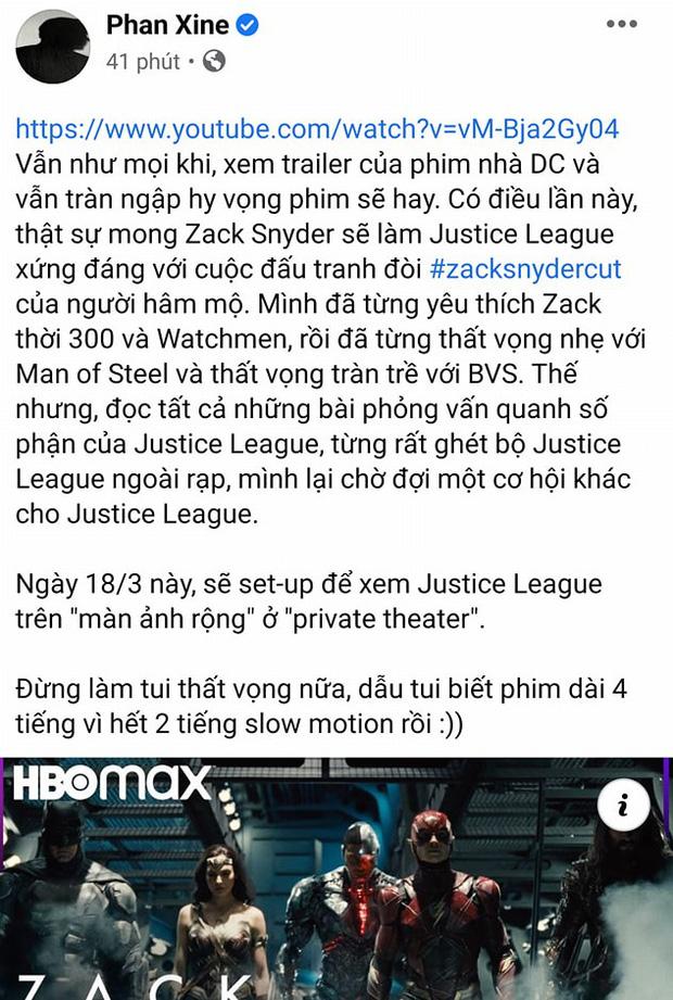 Đạo diễn Trạng Tí lại vạ miệng cà khịa bom tấn Justice League khiến netizen Việt đòi tẩy chay-1