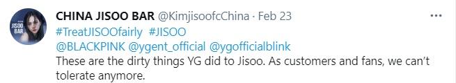 Fan Jisoo lại gửi một sớ dài đến YG để đòi công bằng cho Idol-3