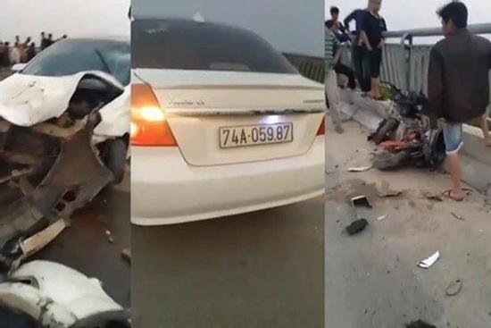 Ô tô trốn đo nồng độ, đâm hàng loạt xe đạp điện, 4 học sinh thương vong