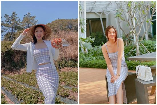 Minh Hằng 'đụng hàng' Thanh Hằng set đồ bình dân, ai mặc đẹp hơn?