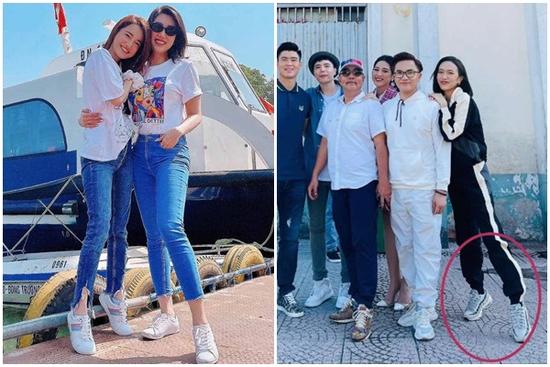 Nhã Phương, Đỗ Mỹ Linh, Hòa Minzy 'kiễng chân' hack chiều cao