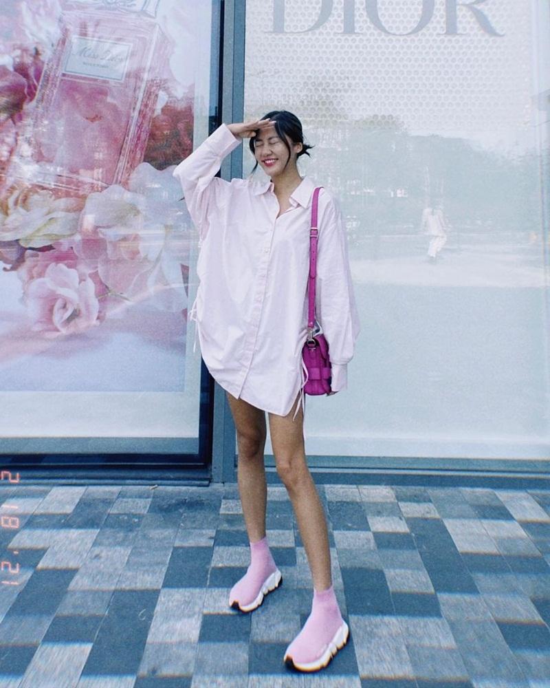 Thúy Vi diện áo đan dây o ép vòng 1 - Chi Pu lên đồ cut-out táo bạo-10