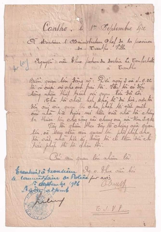 Trầm trồ tờ đơn xin dựng rạp cưới thời cha ông ta với nét chữ đẹp, câu văn trang trọng-1
