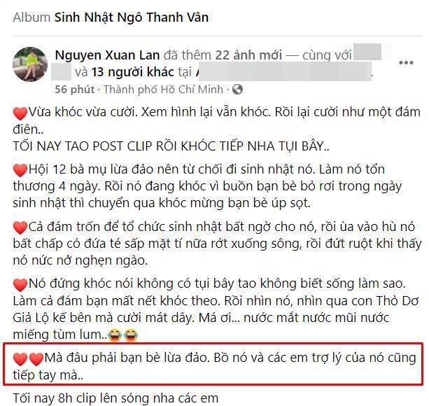 Xuân Lan gọi Huy Trần là bồ của Ngô Thanh Vân, tiết lộ sắp có clip cầu hôn?-1