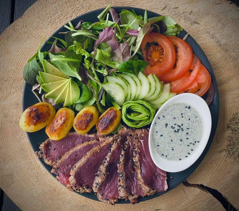 Mẹ Việt ở Thụy Sĩ chia sẻ những đĩa salad màu sắc đẹp như nhà hàng-3