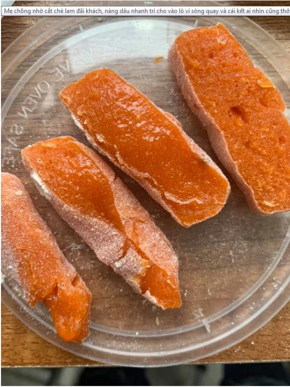 Nàng dâu cho chè lam vào lò vi sóng quay nóng, kết quả chết cười-1