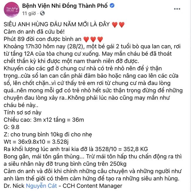 Bé gái rơi từ tầng 13: Trọng lượng xuống tay người đỡ nặng cỡ nửa tấn-3