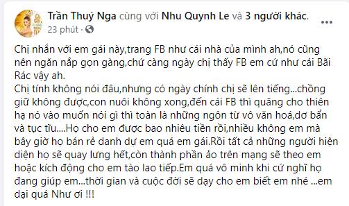 Thúy Nga mắng vợ cũ Hoàng Anh: Chồng giữ không được, con nuôi không xong-3