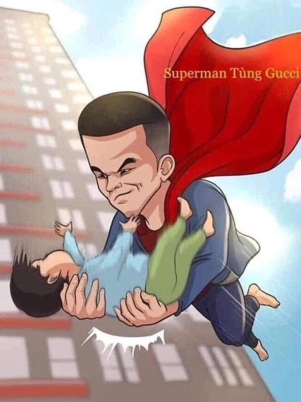 Dân mạng vẽ tranh thay lời cảm ơn siêu nhân giao hàng cứu bé gái rơi từ tầng 13-3