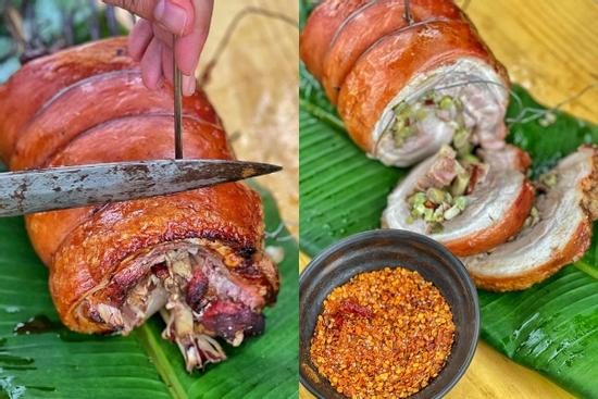 Làm heo quay cuộn da giòn thơm ngon