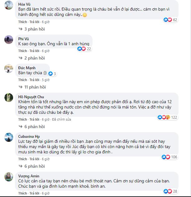 Góc quay cận cảnh anh Nguyễn Ngọc Mạnh đỡ bé gái rơi từ tầng 13-4