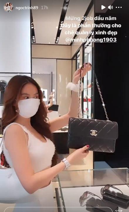 Ngọc Trinh tậu túi hiệu 100 triệu đồng tặng quản lý-2