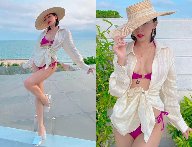 3 kiểu áo mix cùng bikini vừa đẹp vừa sang như Tóc Tiên, Hà Hồ-4