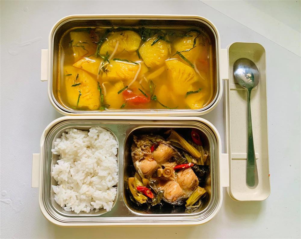 Ngày nào cũng dậy sớm nấu ăn mang đi làm, hộp cơm trưa của 9x được khen nức nở-6