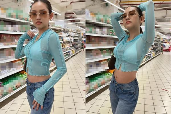 Thúy Vi trở lại đường đua khoe thân, mặc áo xuyên thấu lộ nội y-2