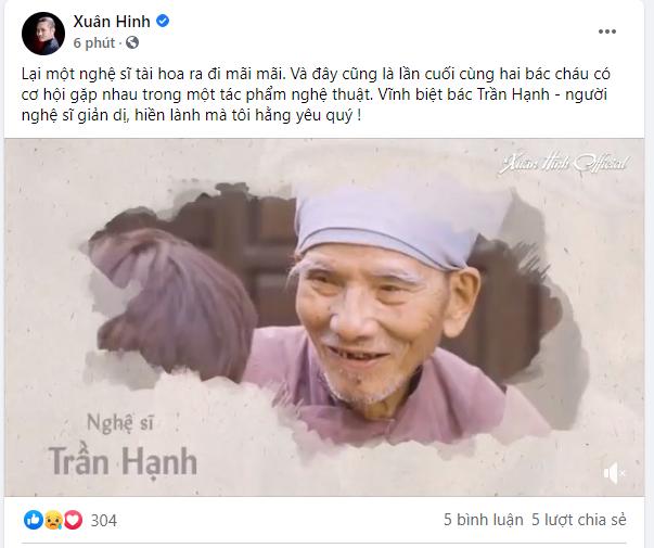 Dàn sao Việt tiếc thương NSND Trần Hạnh: Vĩnh biệt bố Hạnh-1