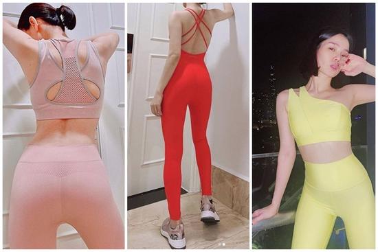 1001 kiểu pose dáng từ gợi cảm đến phản cảm của Lệ Quyên với đồ tập