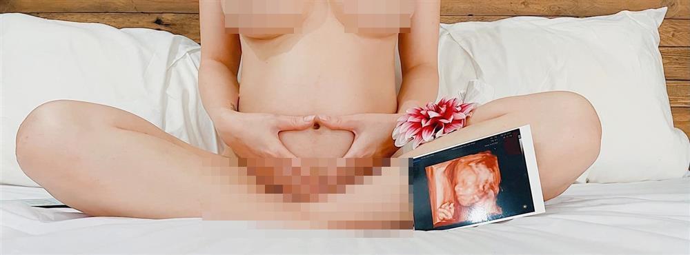 Quế Vân nude táo bạo khoe bụng bầu 5 tháng-3