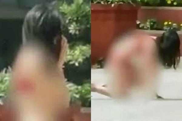 Dân mạng truy tìm cô gái mặc nội y quỳ lạy trước chùa-1