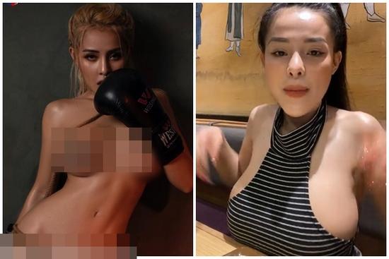 Vòng 1 Ngân 98 như muốn nhảy xổ ra ngoài vì chiếc áo chật ních