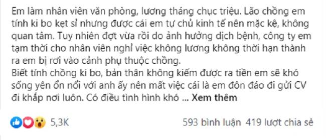 Đưa 1 triệu dặn vợ chi tiêu hết tháng, vợ ra đòn phản công chồng chết điếng-1