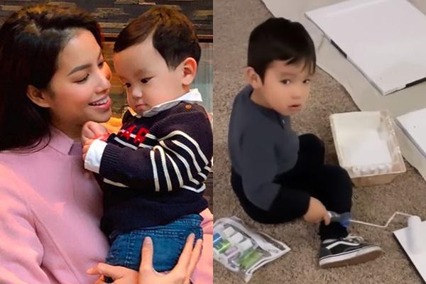 Con trai Phạm Hương được mẹ đầu tư như một fashionista nhí-13
