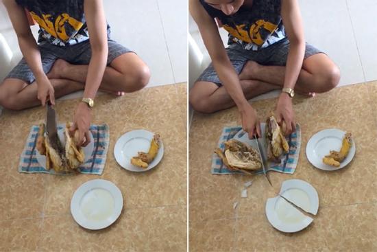 Nghe vợ nhắc nhở 'chặt gà mạnh mẽ lên nào', chồng làm theo và cái kết đắng