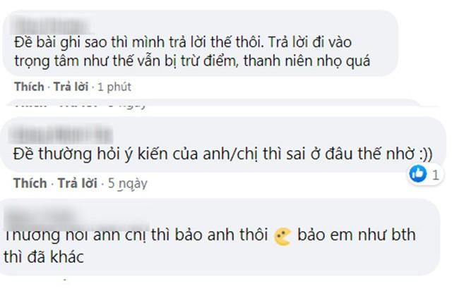 Bài kiểm tra Ngữ văn của nam sinh lớp 11 bị trừ 1 điểm vì lý do khó đỡ-2